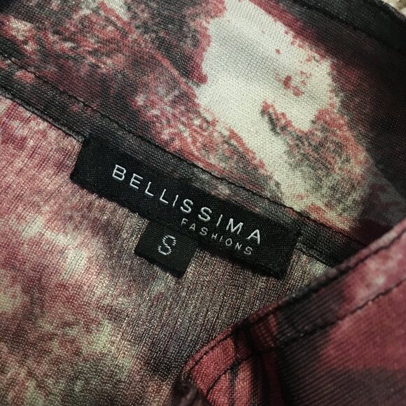 Bellissima Butterfly Banded Mock Collar Button Down Tunic Dress - Picture 10 of 16